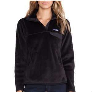 Patagonia black Re-Tool Snap-T